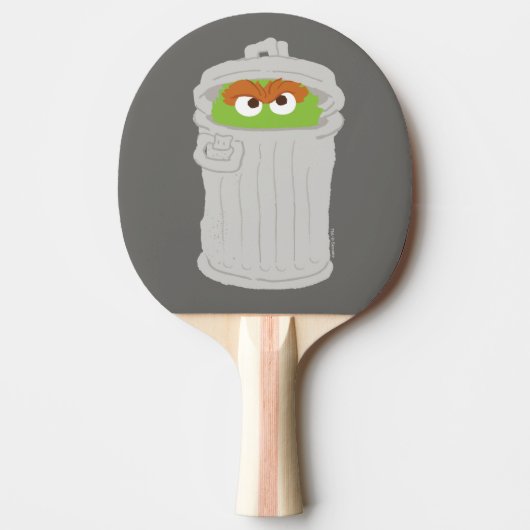 Oscar der Grouch und seine Mülleimer können Tischtennis Schläger (Vorderseite)