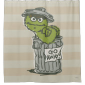 Oscar der Grouch Vintag 2 Duschvorhang (Vorderseite)