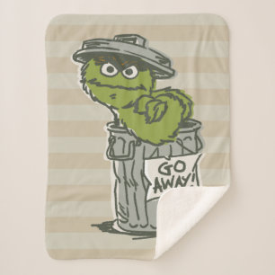 Oscar der Grouch Vintag Sherpadecke