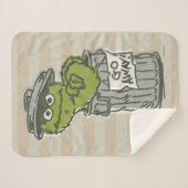 Oscar der Grouch Vintag Sherpadecke (Vorderseite (Horizontal))