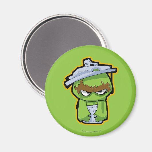 Oscar der Grouch Zombie Magnet (Vorderseite/Rückseite)