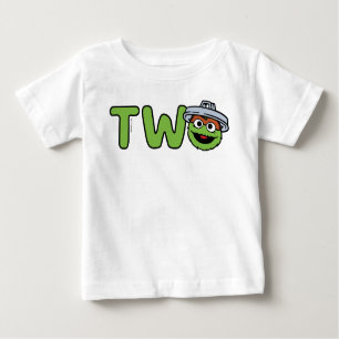 Oscar der Grouch zum zweiten Geburtstag Baby T-shirt