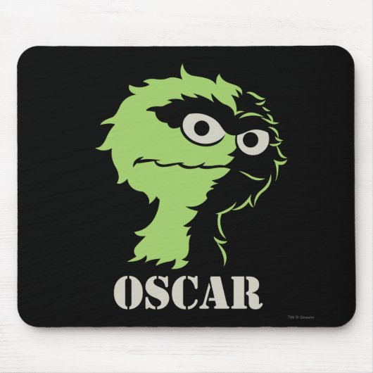 Oscar der Mülleimer Hälfte Mousepad (Vorne)
