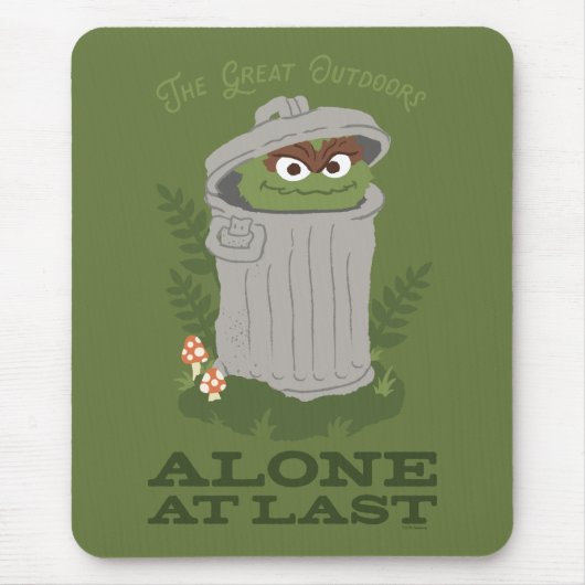 Oscar Die Grouch | Die große Außenwelt Mousepad (Vorne)