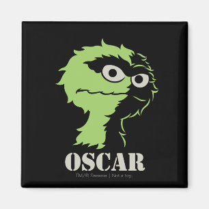 Oscar die Grouch Half Magnet