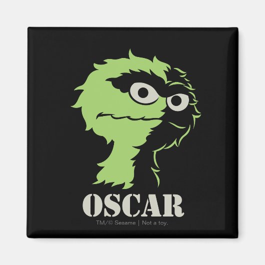 Oscar die Grouch Half Magnet (Vorne)