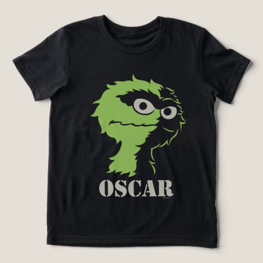 Oscar die Grouch Half Tri-Blend Shirt (Design Vorderseite)