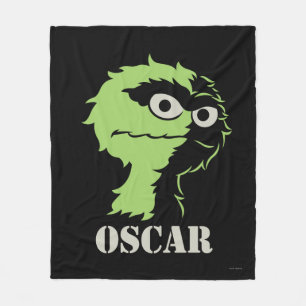 Oscar die Grouch Hälfte Fleecedecke