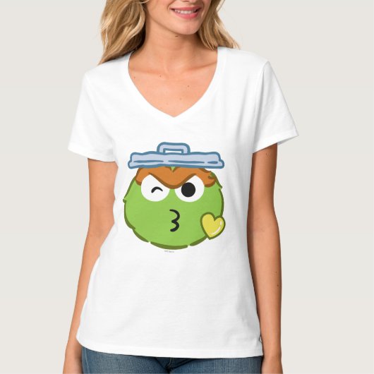 Oscar Face, der einen Kuss wirft T-Shirt (Vorderseite)