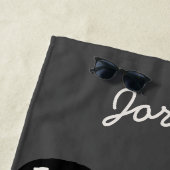 Oscar für den Grouch Express | Name hinzufügen Strandtuch (Beispiel)