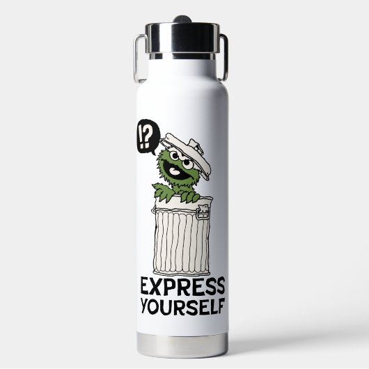 Oscar für den Grouch Express Trinkflasche (Vorderseite)