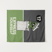 Oscar für den Grouch Express Wandteppich (Vorderseite (Horizontal))