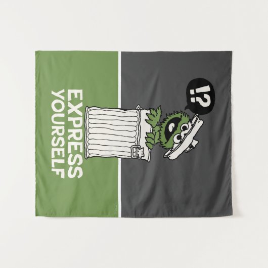 Oscar für den Grouch Express Wandteppich (Vorderseite (Horizontal))