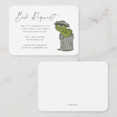 Oscar für die Grouch Book Request Insert Platzkarte (Vorne/Hinten)