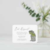 Oscar für die Grouch Book Request Insert Platzkarte (Stehend Vorderseite)