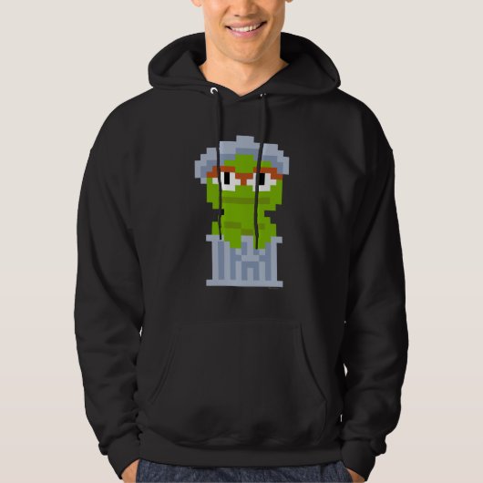 Oscar für die Grouch Pixel Art Hoodie (Vorderseite)