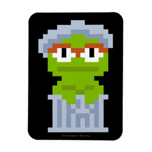 Oscar für die Grouch Pixel Art Magnet