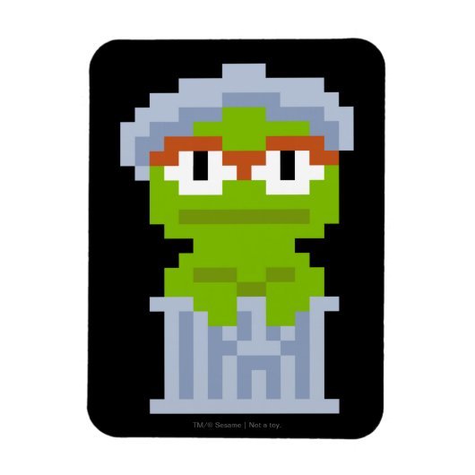 Oscar für die Grouch Pixel Art Magnet (Vertikal)