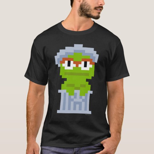 Oscar für die Grouch Pixel Art T-Shirt (Vorderseite)