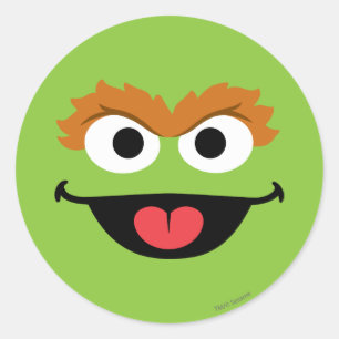 Oscar-Gesichtskunst Runder Aufkleber