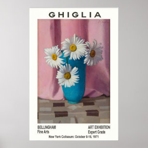 Oscar Ghiglia Blumenvortragskunst-Ausstellungsplak Poster