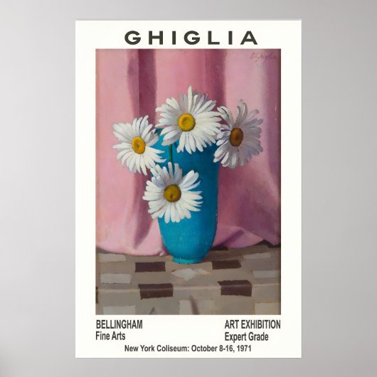 Oscar Ghiglia Floral Art Exhibition Poster (Vorne)