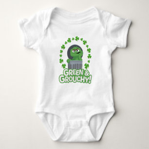 Oscar Grün & Grouchy! Baby Strampler