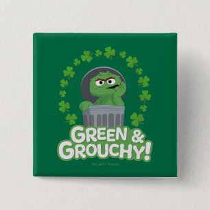 Oscar   Grün & Grouchy! Button