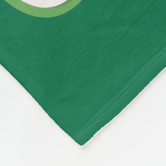 Oscar | Grün & Grouchy! Fleecedecke (Ecke)