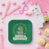 Oscar | Grün & Grouchy! Pappteller (Party)