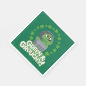 Oscar | Grün & Grouchy! Serviette (Ecke)