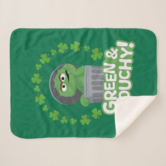 Oscar | Grün & Grouchy! Sherpadecke (Vorderseite (Horizontal))