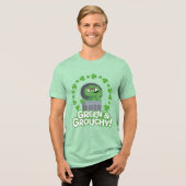 Oscar | Grün & Grouchy! Tri-Blend Shirt (Vorderseite voll)