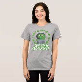 Oscar | Grün & Grouchy! Tri-Blend Shirt (Vorderseite voll)