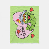 Oscar "I Liebe Trash" Valentine Fleecedecke (Vorderseite)