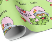 Oscar "I Liebe Trash" Valentine Geschenkpapier (Rolleneckpunkt)