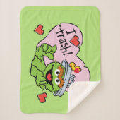 Oscar "I Liebe Trash" Valentine Sherpadecke (Vorderseite)