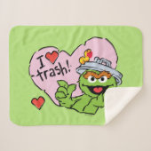 Oscar "I Liebe Trash" Valentine Sherpadecke (Vorderseite (Horizontal))