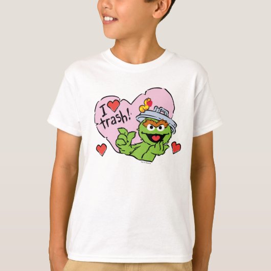 Oscar "I Liebe Trash" Valentine T-Shirt (Vorderseite)
