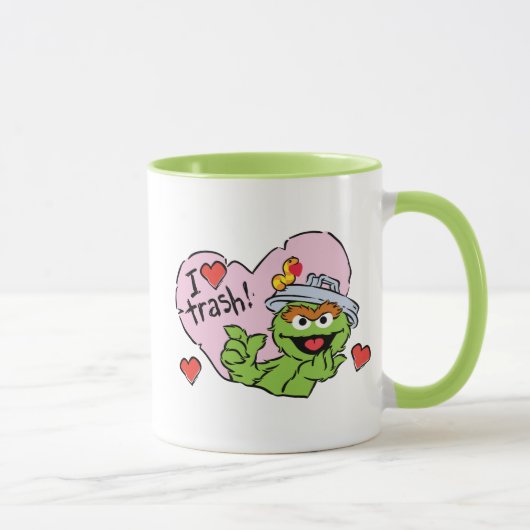 Oscar "I Liebe Trash" Valentine Tasse (Rechts)