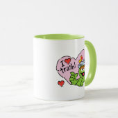 Oscar "I Liebe Trash" Valentine Tasse (VorderseiteRechts)