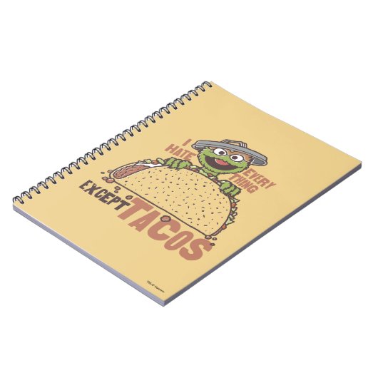 Oscar ich hasste alles außer Tacos Notizblock (Linke Seite)