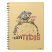 Oscar ich hasste alles außer Tacos Notizblock (Vorderseite)
