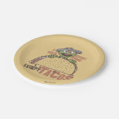 Oscar ich hasste alles außer Tacos Pappteller (Schrägansicht)