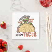 Oscar ich hasste alles außer Tacos Serviette (Beispiel)