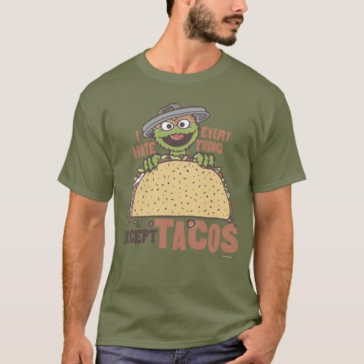 Oscar ich hasste alles außer Tacos T-Shirt (Vorderseite)