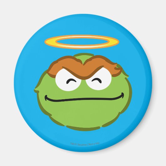 Oscar lächelt Gesicht mit Halo Magnet (Vorne)