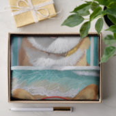 Oscar macht Riviera, Corgi Loving Life Seidenpapier (Geschenk)