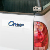 Oscar Name blue Aufkleber Sticker Autoaufkleber (Auf Lkw)