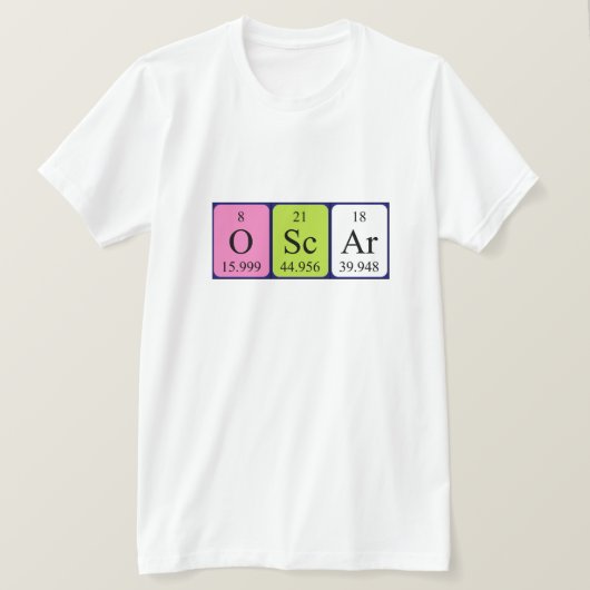 Oscar Periodenname Shirt (Design vorne)